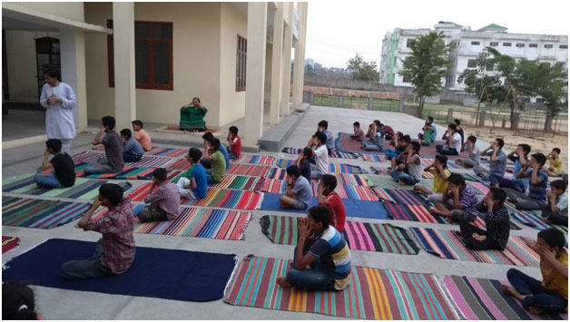 Inmates attending Yoga training Camp at Balgran